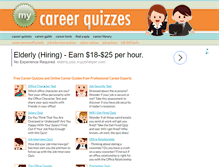 Tablet Screenshot of dev.mycareerquizzes.com